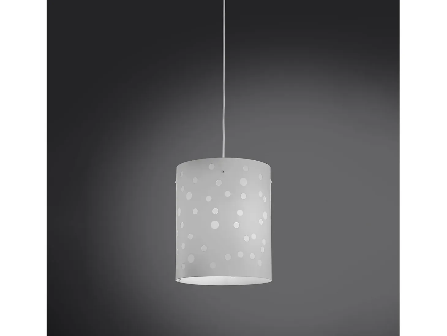 Sospensione Moderna Pois Polilux ® Bianco Materie Plastiche 1 Luce E27 D27Cm