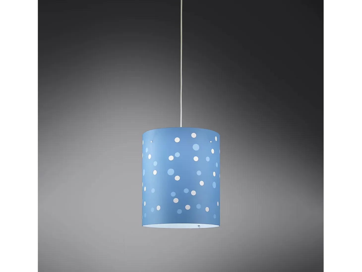 Sospensione Moderna Pois Polilux ® Blu Pastello 1 Luce E27 D27Cm