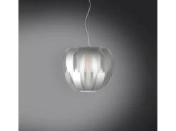 Sospensione Moderna Queen Polilux ® Argento E Metallo Cromo 1 Luce E27