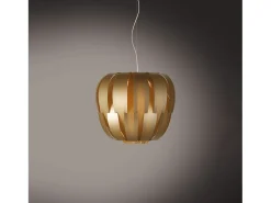 Sospensione Moderna Queen Polilux ® New Gold E Metallo Cromo 1 Luce E14