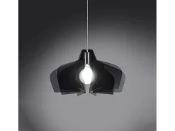 Sospensione Moderna Space Collection Polilux ® Fumè 1 Luce E27 D50Cm