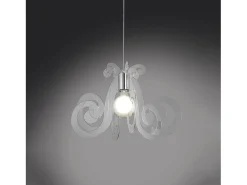 Sospensione Moderna Space Collection Polilux ® Trasp Metallo Cromo E27 D64Cm