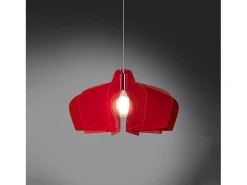 Sospensione Moderna Space Collection Polilux ® Rosso Fluorescente E27 D58Cm