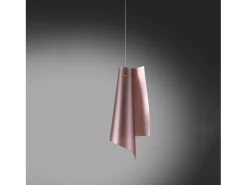 Sospensione Moderna Vela Polilux ® Pink Metal E Metallo Cromo 1 Luce E27