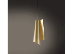Sospensione Moderna Vela Polilux ® New Gold E Metallo Cromo 1 Luce E27
