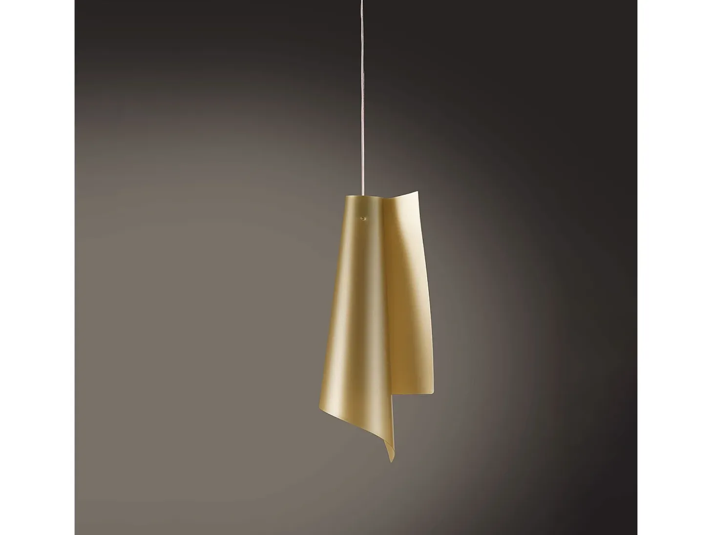 Sospensione Moderna Vela Polilux ® New Gold E Metallo Cromo 1 Luce E27