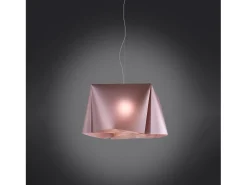 Sospensione Moderna Wanda Polilux ® Pink Metal E Metallo Cromo 1 Luce E27 D45Cm