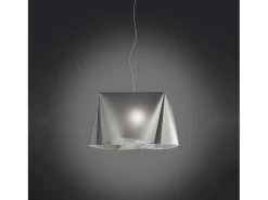 Sospensione Moderna Wanda Polilux ® Argento E Metallo Cromo 1 Luce E27