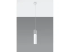 Sospensione Slim 8cm Grigio Chiaro, Bianco GU10 Lámpara colgante Slim 8cm Gris, Blanco GU10