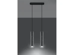 Sospensione Twin Grigio Chiaro GU10 Lámpara colgante Twin gris claro GU10