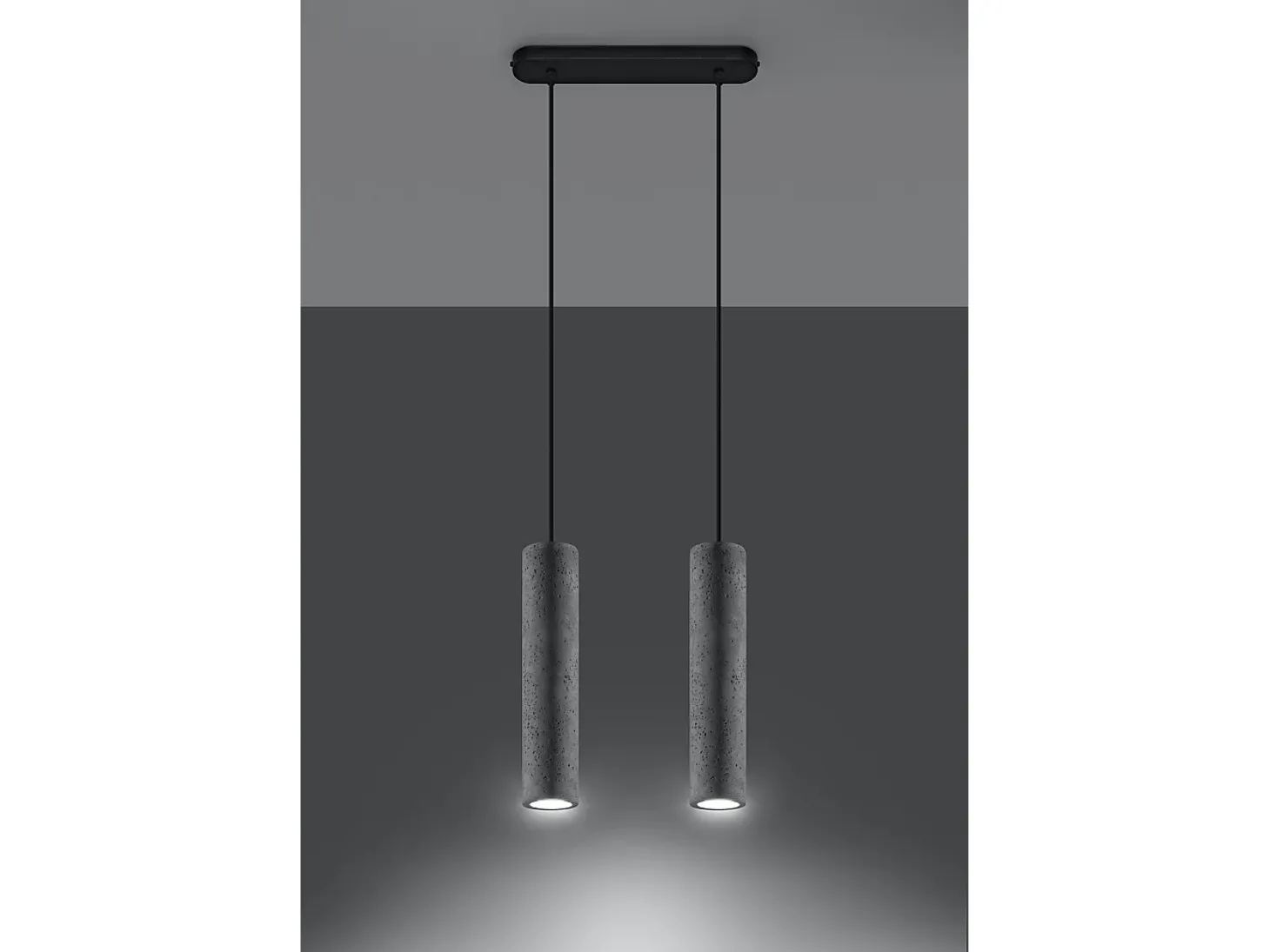 Sospensione Twin Grigio Chiaro GU10 Lámpara colgante Twin gris claro GU10