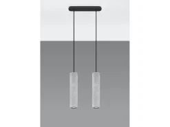 Sospensione Twin Grigio Chiaro GU10 Lámpara colgante Twin gris claro GU10