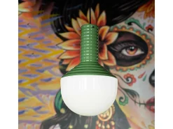 Sospensione Vintage Grande Decò Selaron Ceramica Verde Salvia 1 Luce E27