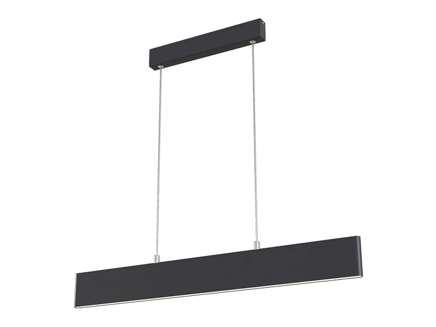 Step Lámpara colgante de techo lineal LED integrada negra