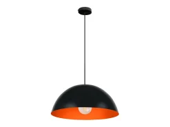 Suspensión TOSEL , metal,Negro ,A78xD 42,5xP42,5cm