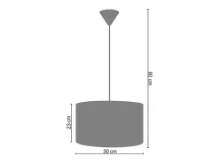Suspensión TOSEL , tela,AMARILLO,A106xD40xP40cm