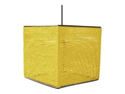 Suspensión TOSEL ,fibre ,AMARILLO, A90xD25xP 25cm
