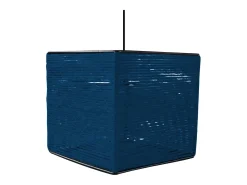 Suspensión TOSEL ,fibre ,Azul ,A 90x D25xP25cm