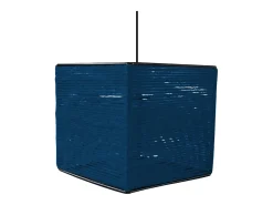 Suspensión TOSEL ,fibre ,Azul ,A90xD 20x P 20cm