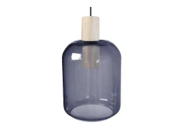 Suspensión TOSEL ,madera,Azul ,A 100xD 16x P 16cm