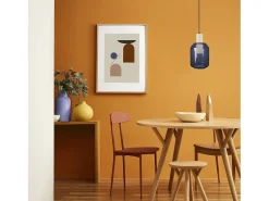 Suspensión TOSEL ,madera,Azul , A100xD14xP 14cm