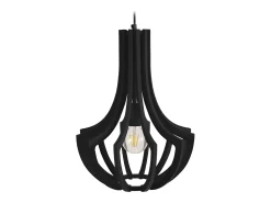 Suspensión TOSEL ,madera,Negro ,A107xD 35xP35cm