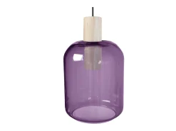 Suspensión TOSEL ,madera,violeta ,A100xD16xP16cm