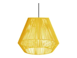 Suspensión TOSEL ,metal, fibra,AMARILLO,A88xD40xP40cm