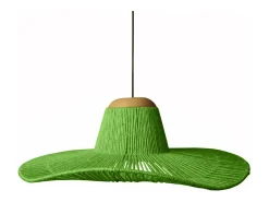 Suspensión TOSEL ,metal, fibra,natural,A 70x D60xP60cm