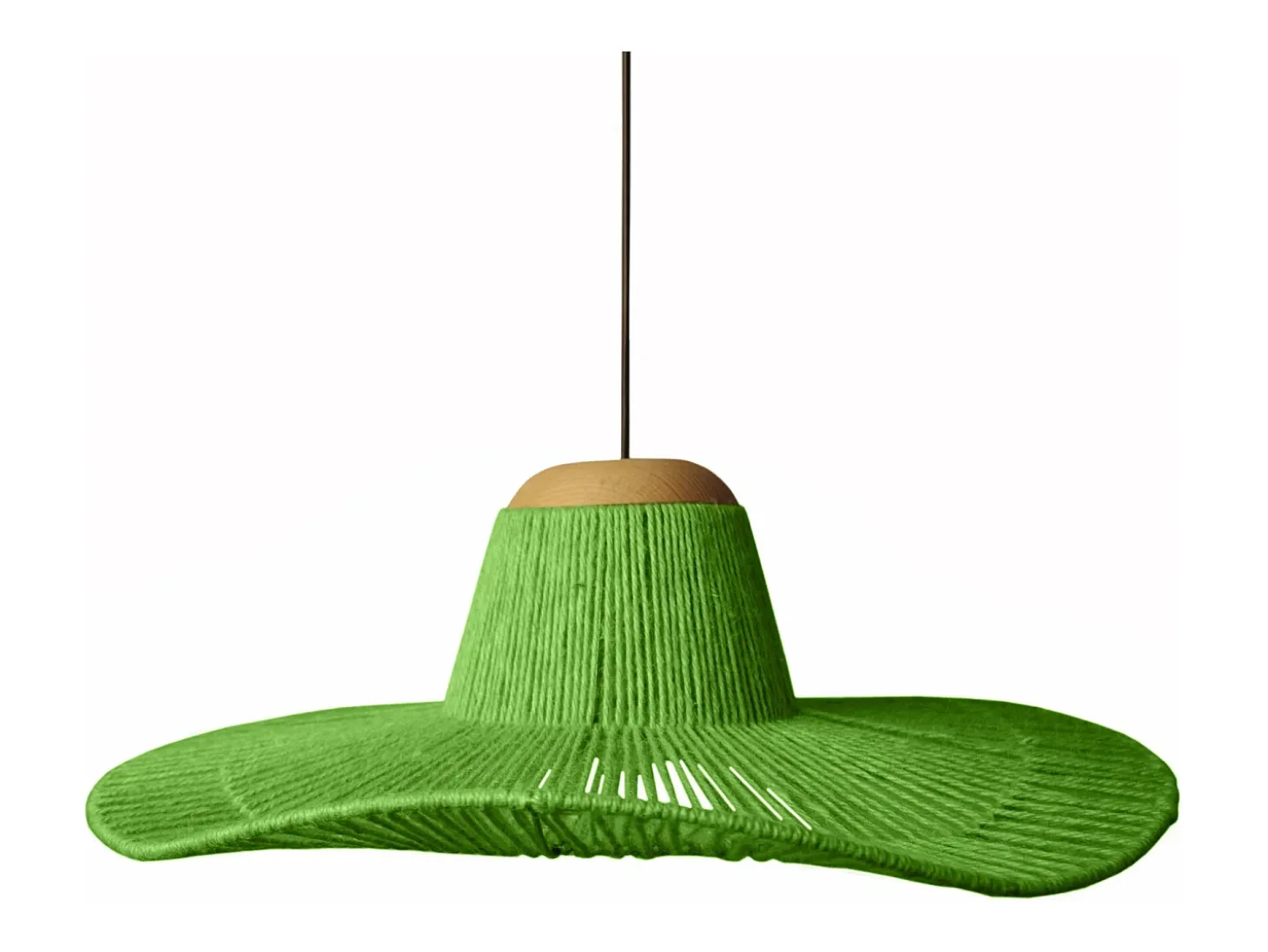 Suspensión TOSEL ,metal, fibra,natural,A 70x D60xP60cm