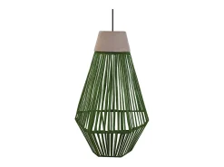 Suspensión TOSEL ,metal, fibra,natural,A80xD 16x P 16cm