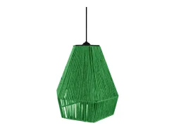 Suspensión TOSEL ,metal, fibra,Negro,A 90xD30x P 30cm