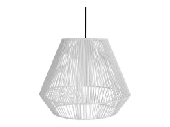 Suspensión TOSEL ,metal, fibra,Blanco,A88xD40xP40cm
