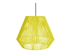 Suspensión TOSEL ,metal, fibra,AMARILLO,A88xD40xP40 cm