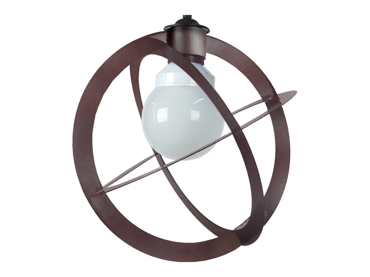 Suspensión TOSEL ,metal, Marrón,A 88xD28x P 28cm