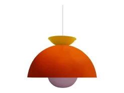 Suspensión TOSEL ,metal ,Naranja, A110xD30xP30cm