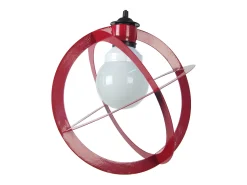 Suspensión TOSEL ,metal, Rojo,A88xD 28x P 28cm