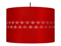 Suspensión TOSEL ,metal -,Rojo,A85xD 30x P 30cm