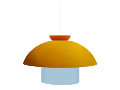 Suspensión TOSEL ,metal,AMARILLO,A110xD29xP29 cm