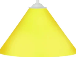 Suspensión TOSEL ,metal.,AMARILLO,A80xD33xP33cm
