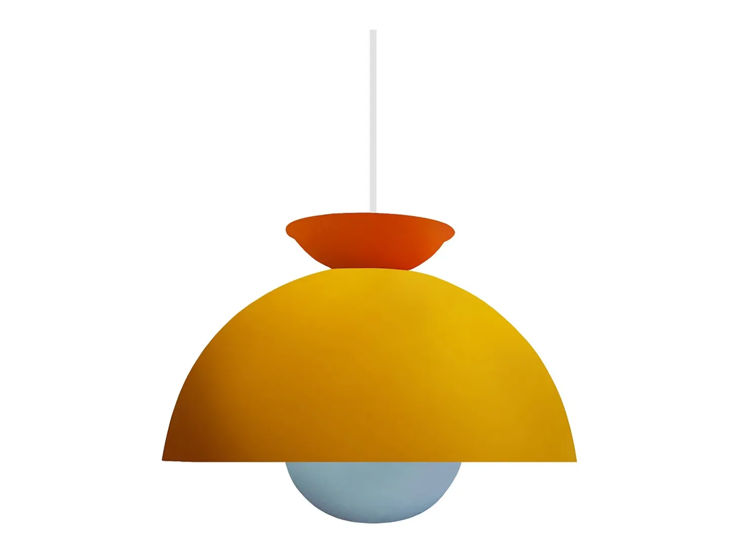 Suspensión TOSEL ,metal,AMARILLO,A110xD30xP30cm