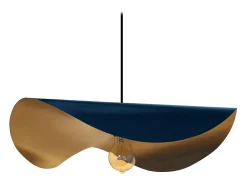 Suspensión TOSEL ,metal,Azul ,A65xD50xP50cm