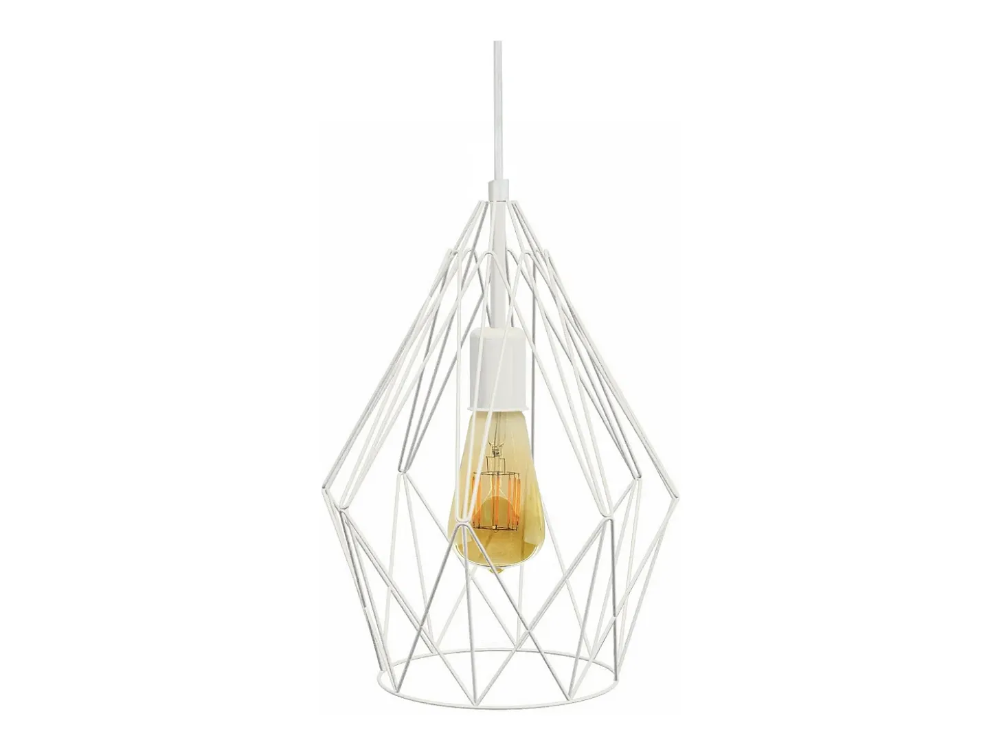 Suspensión TOSEL ,metal,Blanco,A90xD35xP30cm