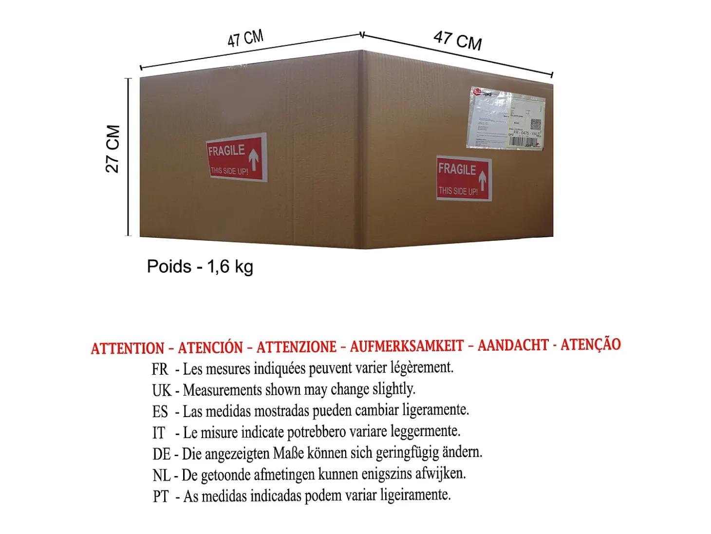Suspensión TOSEL ,metal,Blanco,A80xD44xP44cm