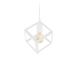 Suspensión TOSEL ,metal,Blanco ,A86x D27xP27cm