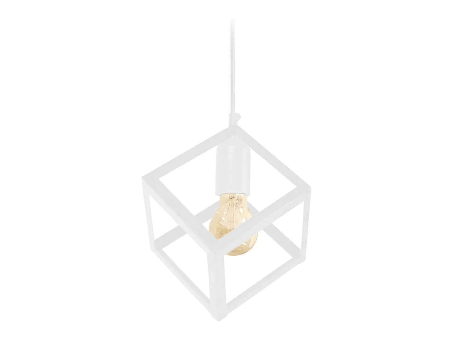 Suspensión TOSEL ,metal,Blanco ,A86x D27xP27cm
