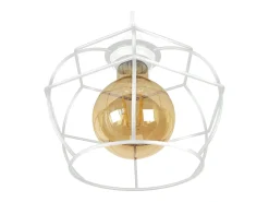 Suspensión TOSEL ,metal,Blanco ,A75xD18xP18cm
