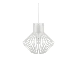 Suspensión TOSEL ,metal,Blanco,A 90x D36xP36cm