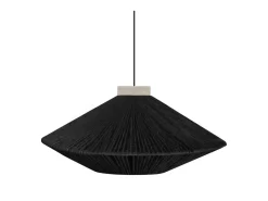 Suspensión TOSEL ,metal-fibra,Negro ,A90xD60x P60cm
