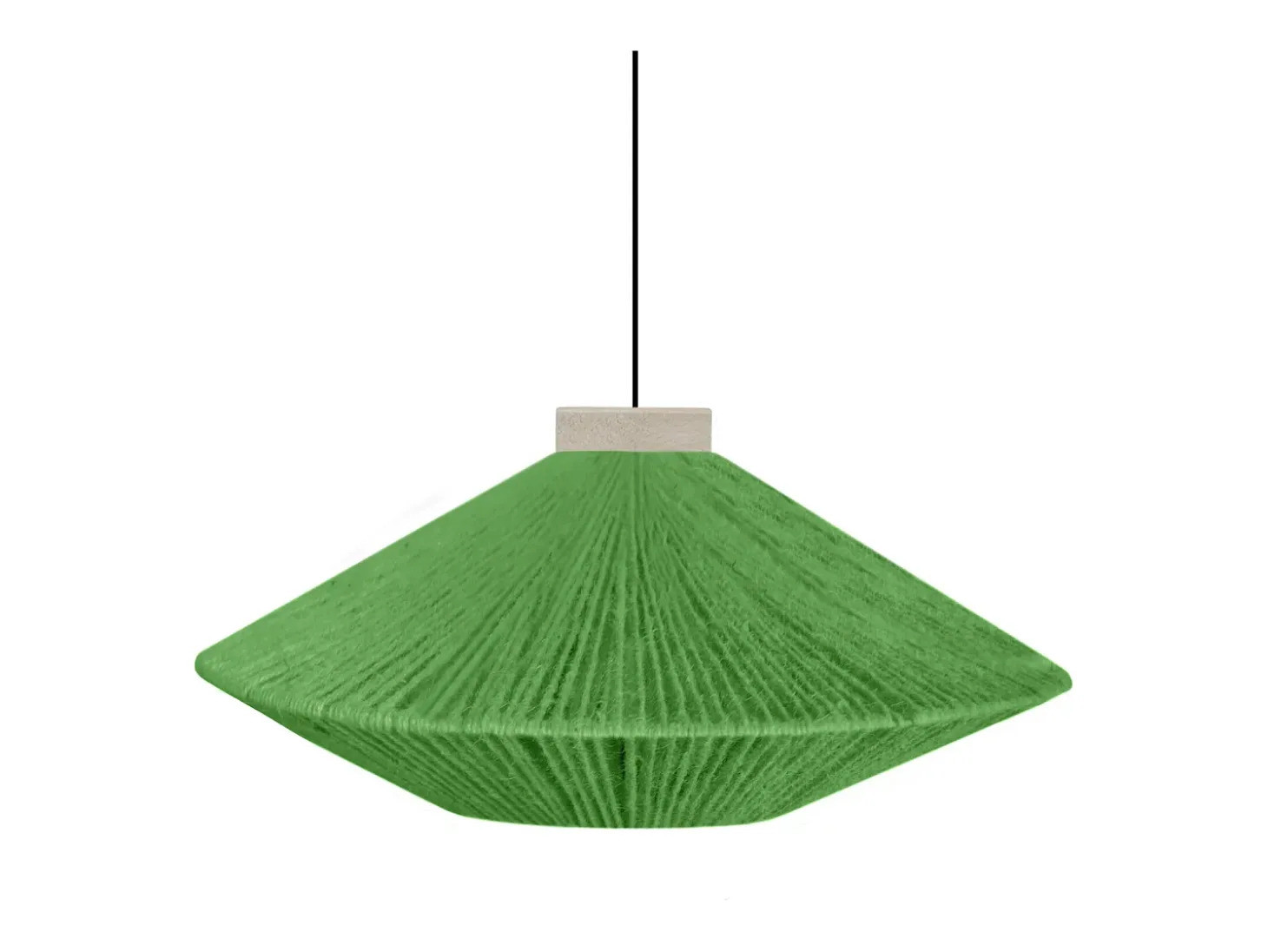 Suspensión TOSEL ,metal-fibra,natural,A90xD60x P 60cm